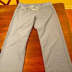 FIGS Livingston Scrub Pants in Heather Indigo